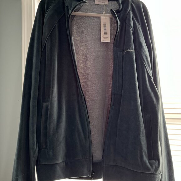 Saintwoods Velour Top Deep Sea Blue - Picture 2 of 3